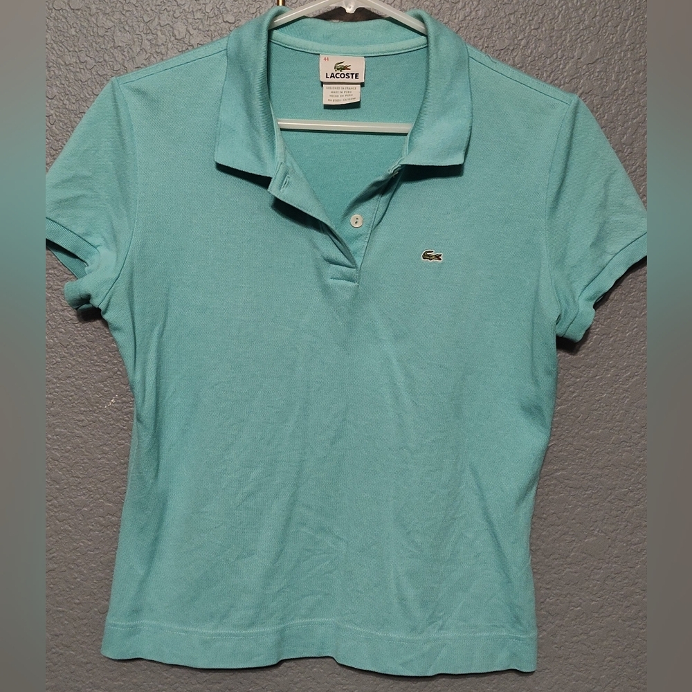 Women Lacoste Polo M - Mint